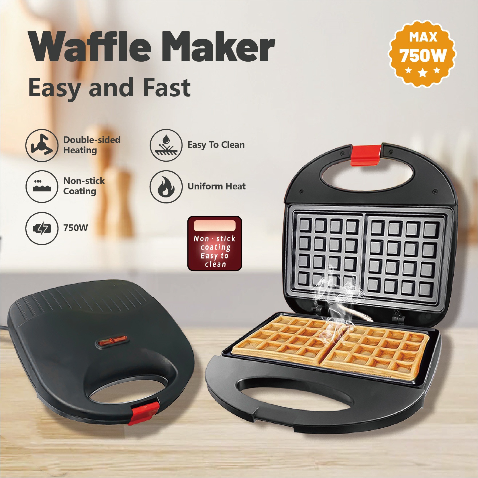 110V Sandwich Breakfast  Barbe - Breakfast Sandwich Maker のレビューと価格