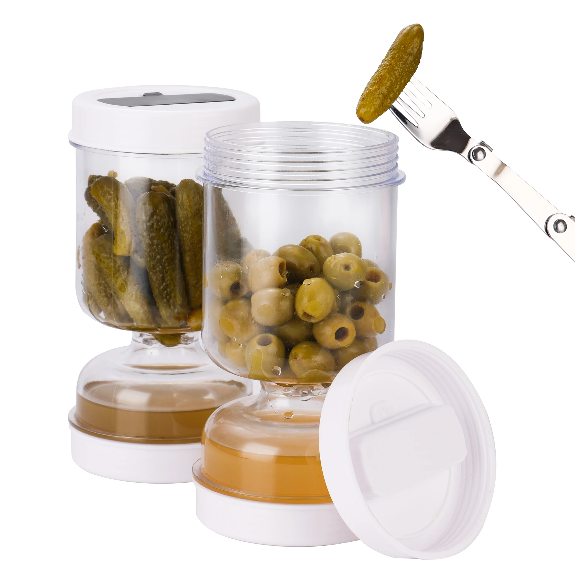 Pickles Jar With Forks Dry and - Korean Kitchen Gadgets のレビューと価格
