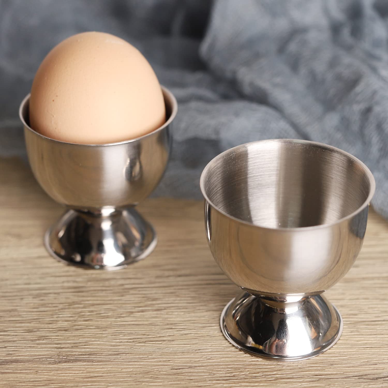 Stainless Steel Egg Cups Set H - Kitchen Gadgets To Gift のレビューと価格
