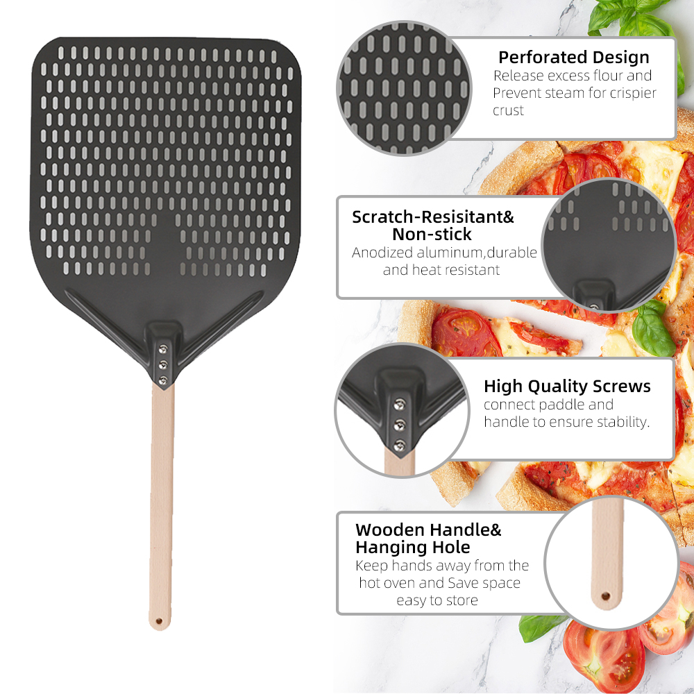 12 14 Inch Big Pizza Peel Shov - Pizza Stone Baking のレビューと価格