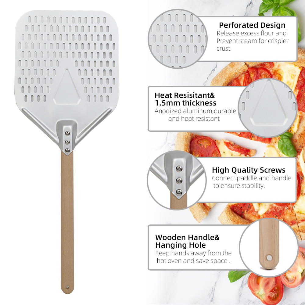 12 14 Inch Big Pizza Peel Shov - Pizza Stone Baking のレビューと価格