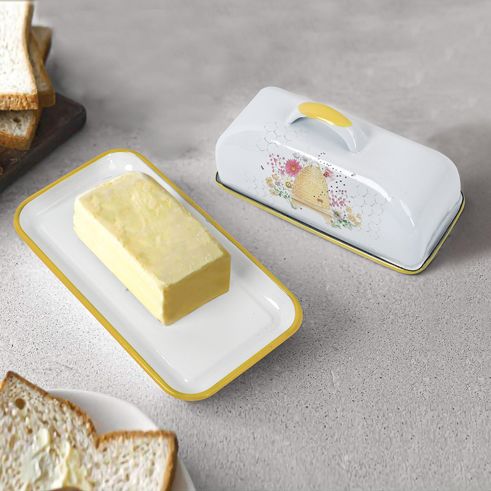 Menschy Enamel Butter Dish Che - Kitchen Gadgets Worth Buying のレビューと価格
