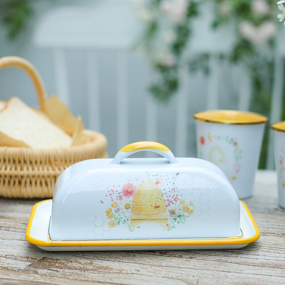 Menschy Enamel Butter Dish Che - Kitchen Gadgets Worth Buying のレビューと価格