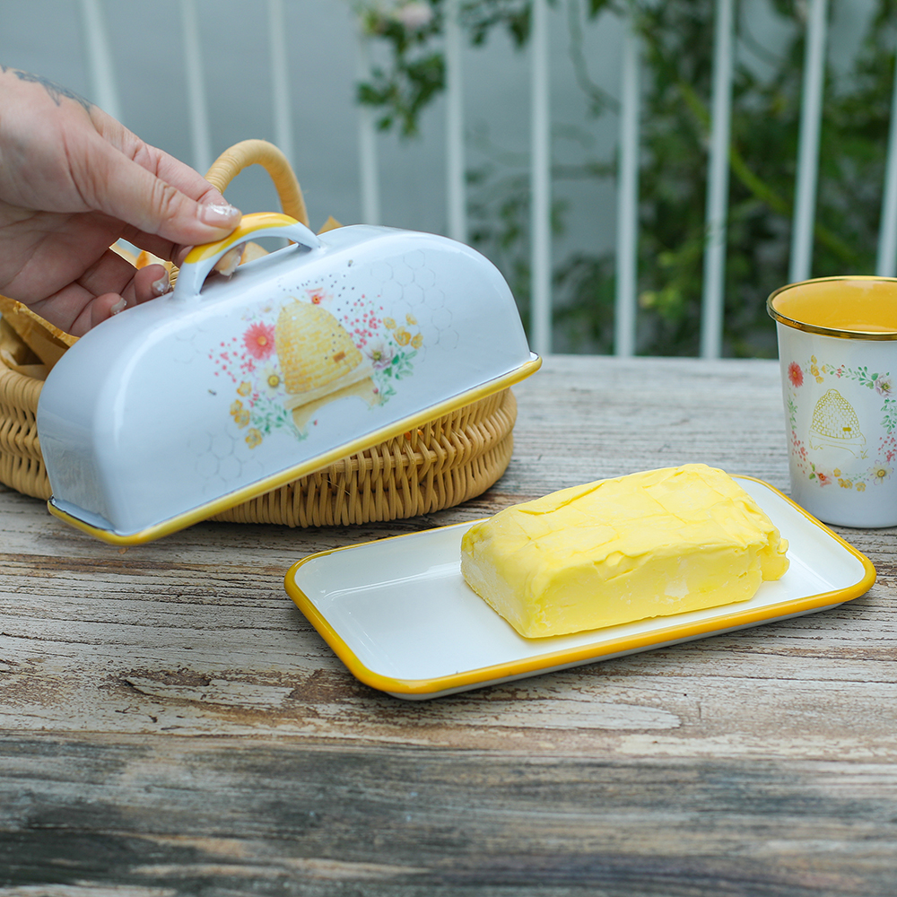 Menschy Enamel Butter Dish Che - Kitchen Gadgets Worth Buying のレビューと価格