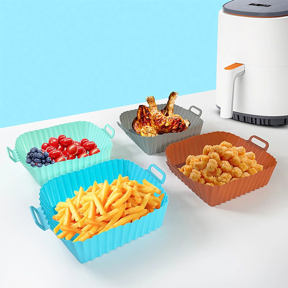 Silicone Fryer Mold Air Fryer  - Air Fryer Accessories のレビューと価格