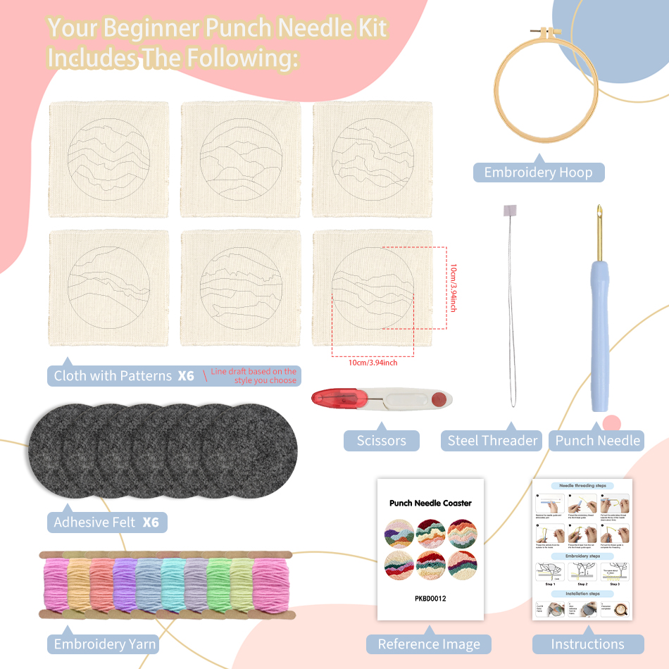 GATYZTORY 6pcs/Set Punch Needl - Kitchen Gadgets Crossword のレビューと価格